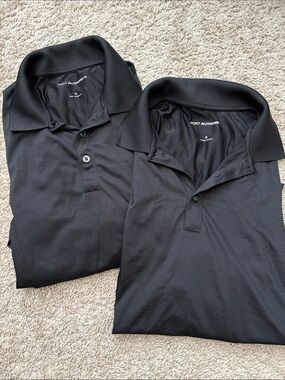 Port Authority Black Polo Shirt Duo
